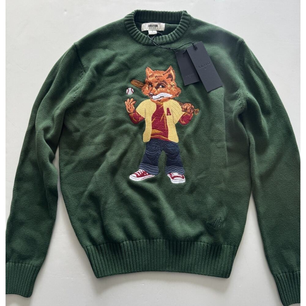 Akoo Slugger Slick Sweater Men’s Green Small NWT